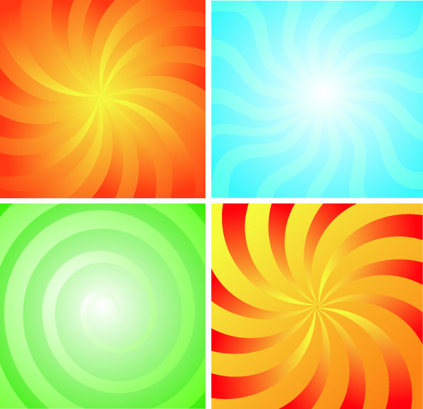 free vector 4 rotation lines of the background vector